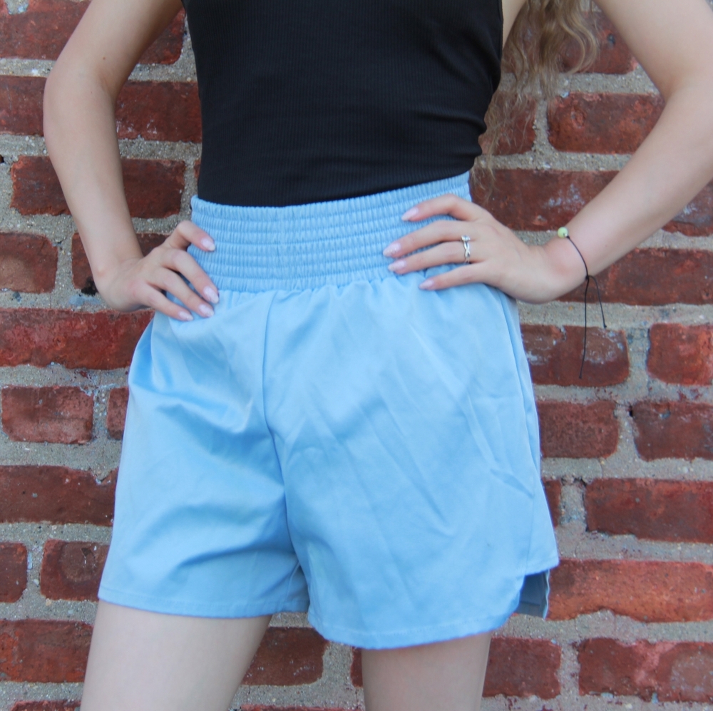 Prada light blue Re-nylon shorts